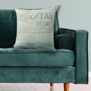 Moderne eenvoudige minimalistische Zeeen op de dag Kussen