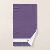 Moderne eenvoudige monogram bad handdoek (Handdoek)