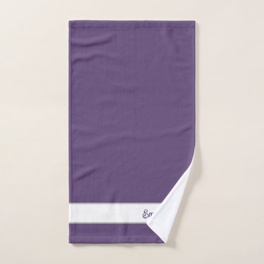 Moderne eenvoudige monogram bad handdoek (Handdoek)