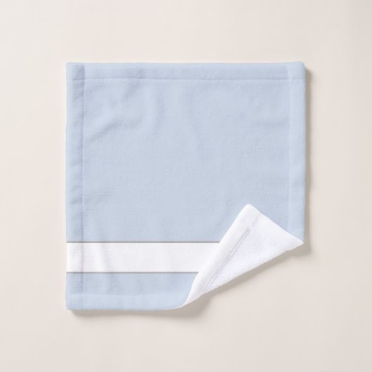 Moderne eenvoudige monogram bad handdoek (Wasdoekje)