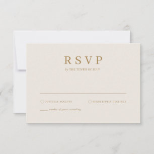 Moderne eenvoudige palmbomen RSVP kaart