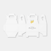 Moderne Eenvoudige Pastel Citrus Citroen Bruidsdou Bedankdoosjes (Uitgevouwen)