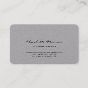Moderne Eenvoudige Plain Minimalist Professioneel Visitekaartje