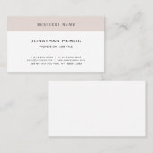 Moderne, eenvoudige professionele minimalistische visitekaartje (Voorkant / Achterkant)