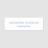 Moderne eenvoudige professionele naamtag naamplaatje (Voorkant)