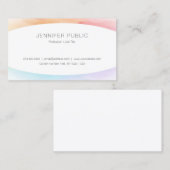 Moderne, eenvoudige, professionele Sjabloon Visitekaartje (Voorkant / Achterkant)