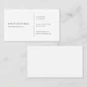 Moderne, eenvoudige professionele Sjabloon Visitekaartje (Voorkant / Achterkant)