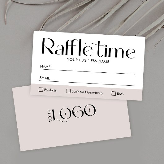 Moderne, eenvoudige Raffle Entry Ticket voor zakel