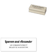 Moderne eenvoudige retournering Rubberstempel (Gestempeld)