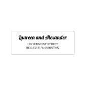 Moderne eenvoudige retournering Rubberstempel (Afrduk)