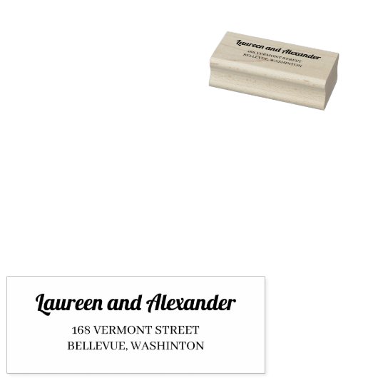 Moderne eenvoudige retournering Rubberstempel Rubberstempel (Gestempeld)