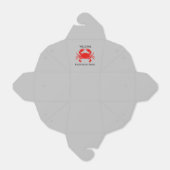 Moderne Eenvoudige Rode kink krab zeevruchten vers Bedankdoosjes (Uitgevouwen)