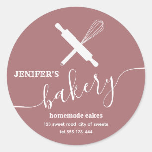 Moderne, eenvoudige rolpinnen, whisky Cla Ronde Sticker