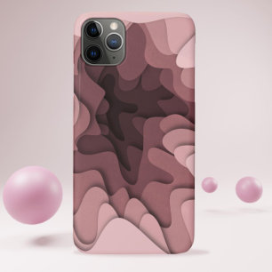 Moderne, eenvoudige Roos Roze, elegant Abstract iPhone 11 Pro Max Hoesje