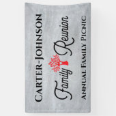 Moderne Eenvoudige Rustige gezinshereniging Spandoek (Verticaal)