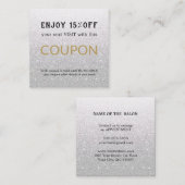 Moderne Eenvoudige Salon Korting Coupon (Voorkant / Achterkant)