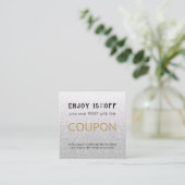 Moderne Eenvoudige Salon Korting Coupon (Staand voorkant)