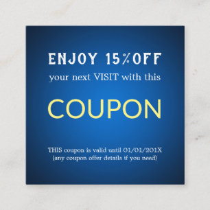 Moderne Eenvoudige Salon Korting Korting Coupon