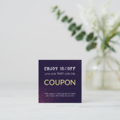 Moderne Eenvoudige Salon Korting Korting Coupon (Staand voorkant)