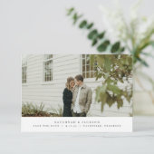 Moderne Eenvoudige Save the Date Kaart (Staand voorkant)