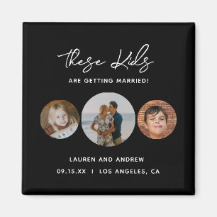 Moderne Eenvoudige scriptverbinding met de datum o Magneet