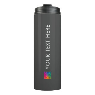 Moderne eenvoudige Sjabloon Business Logo Promotio Thermosbeker