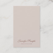 Moderne, eenvoudige Sjabloon, elegant script Visitekaartje (Voorkant)