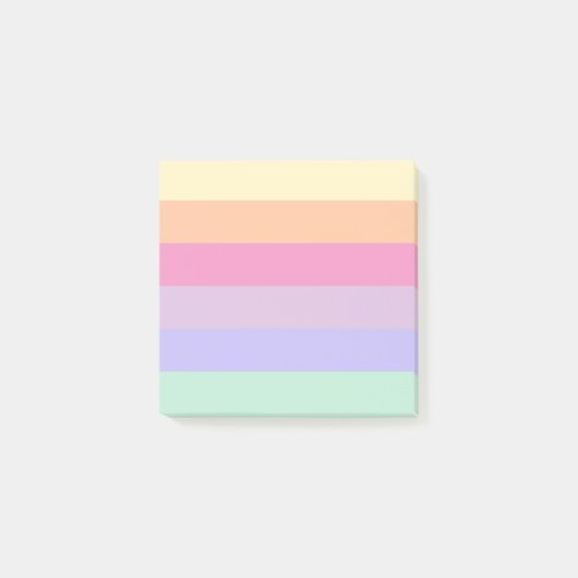 Moderne Eenvoudige Sjabloon Regenboog Kleuren Stre Post-it® Notes (Voorkant)