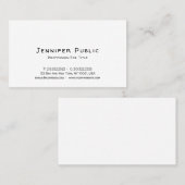 Moderne eenvoudige Sjabloon Trendy Professional Visitekaartje (Voorkant / Achterkant)