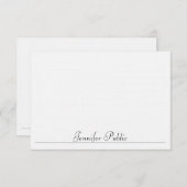 Moderne Eenvoudige Sjabloon Typografie Linen Custo (Voorkant / Achterkant)