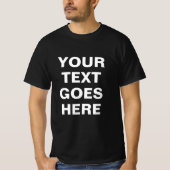 Moderne eenvoudige Sjabloon Voeg hier Jouw tekst t T-shirt (Voorkant)