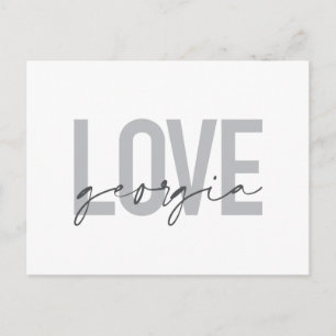 Moderne, eenvoudige, stedelijke, coole design Love Briefkaart