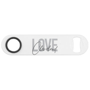 Moderne, eenvoudige, stedelijke, coole design Love Speed Flessenopener