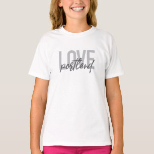 Moderne, eenvoudige, stedelijke, coole design Love T-shirt