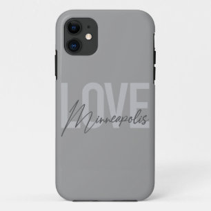 Moderne, eenvoudige, stedelijke, coole Liefde Minn iPhone 11 Hoesje