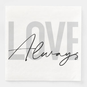 Moderne, eenvoudige, stedelijke typografie "Liefde Servet