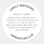 Moderne eenvoudige Stickers op het etiket van ingr (Voorkant)