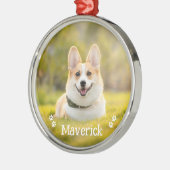 Moderne Eenvoudige Stijlvolle Gepersonaliseerde Fo Metalen Ornament (Links)