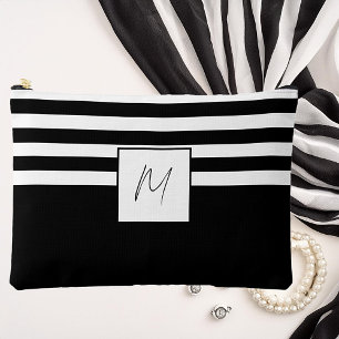 Moderne eenvoudige strepen monogram etui