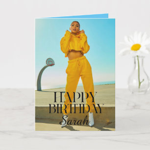 Moderne Eenvoudige Trendy Aangepaste Fotodag Kaart