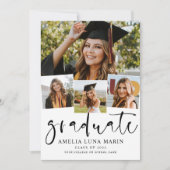 Moderne Eenvoudige uitnodiging voor Afstuderen voo (Voorkant)