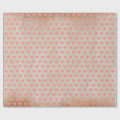 Moderne eenvoudige Valentijn roze harten Faux Kraf Cadeaupapier (Vlak)