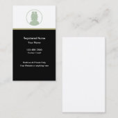 Moderne eenvoudige verpleegkundige Visitekaartjes  (Voorkant / Achterkant)