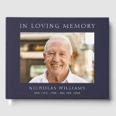 Moderne eenvoudige viering van het leven gastenboek (Voorkant)