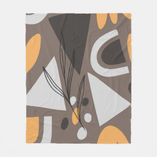 Moderne eenvoudige vormen naadloos patroonontwerp. fleece deken