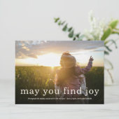 Moderne Eenvoudige vreugde / Vakantie Volledige Fo Kaart (Staand voorkant)
