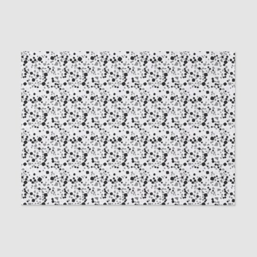 Moderne eenvoudige whitepaper over terrazzo-weefse tissuepapier (Voorkant)