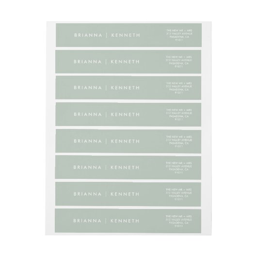 Moderne eenvoudige wijze elegante bruiloft (Vel)