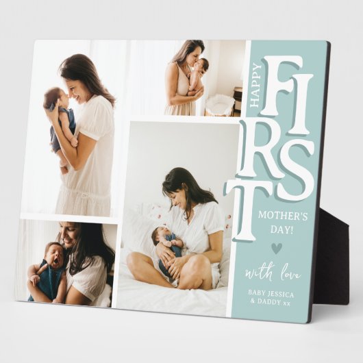 Moderne eerste Moederdag Afbeelding Collage Keepom Fotoplaat (Zijkant)