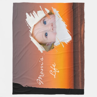Moderne eerste Moederdag fleece deken - Zonsonderg